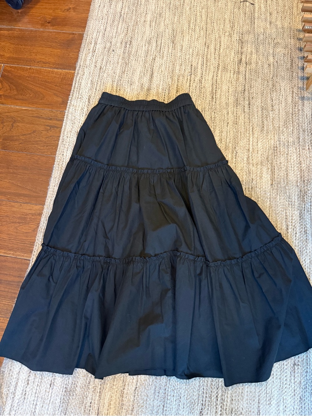Jason Wu Black Tiered Maxi Skirt